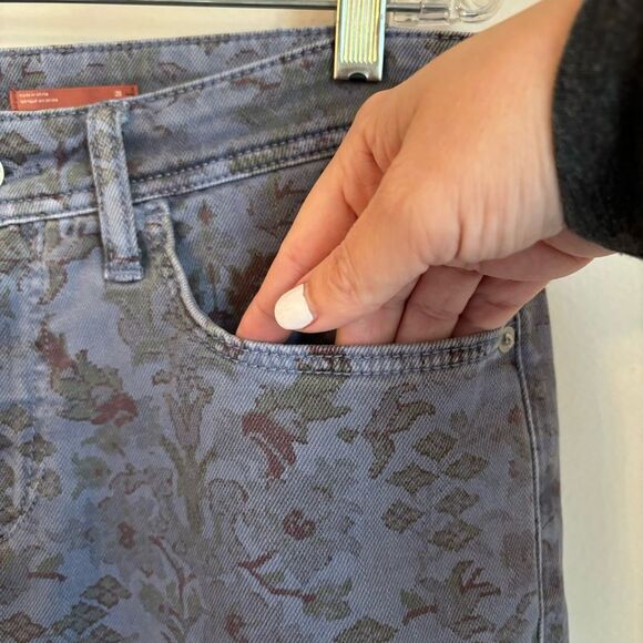 Anthropologie Pilcro Women blue tribal paisley boyfriend slim jeans size 28 EUC! - Picture 8 of 15